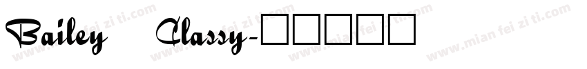 Bailey   Classy字体转换